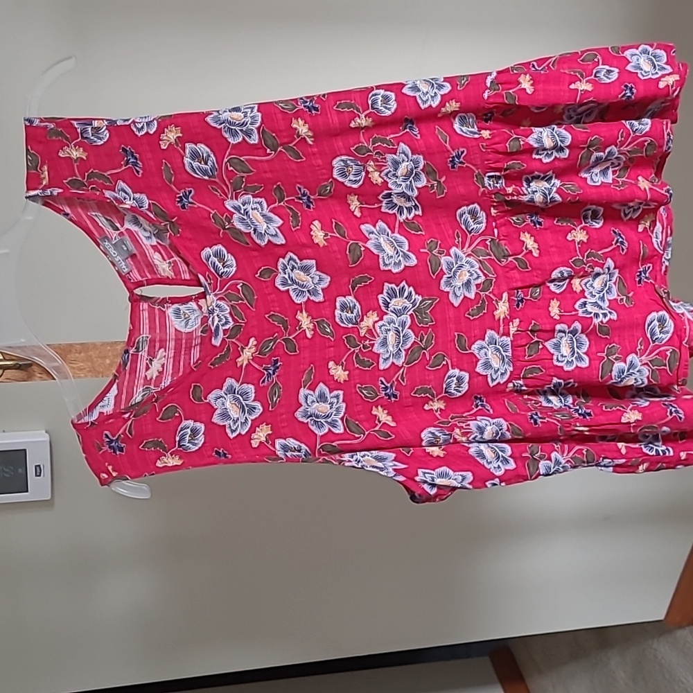 Falls Creek Red Floral Tank Top